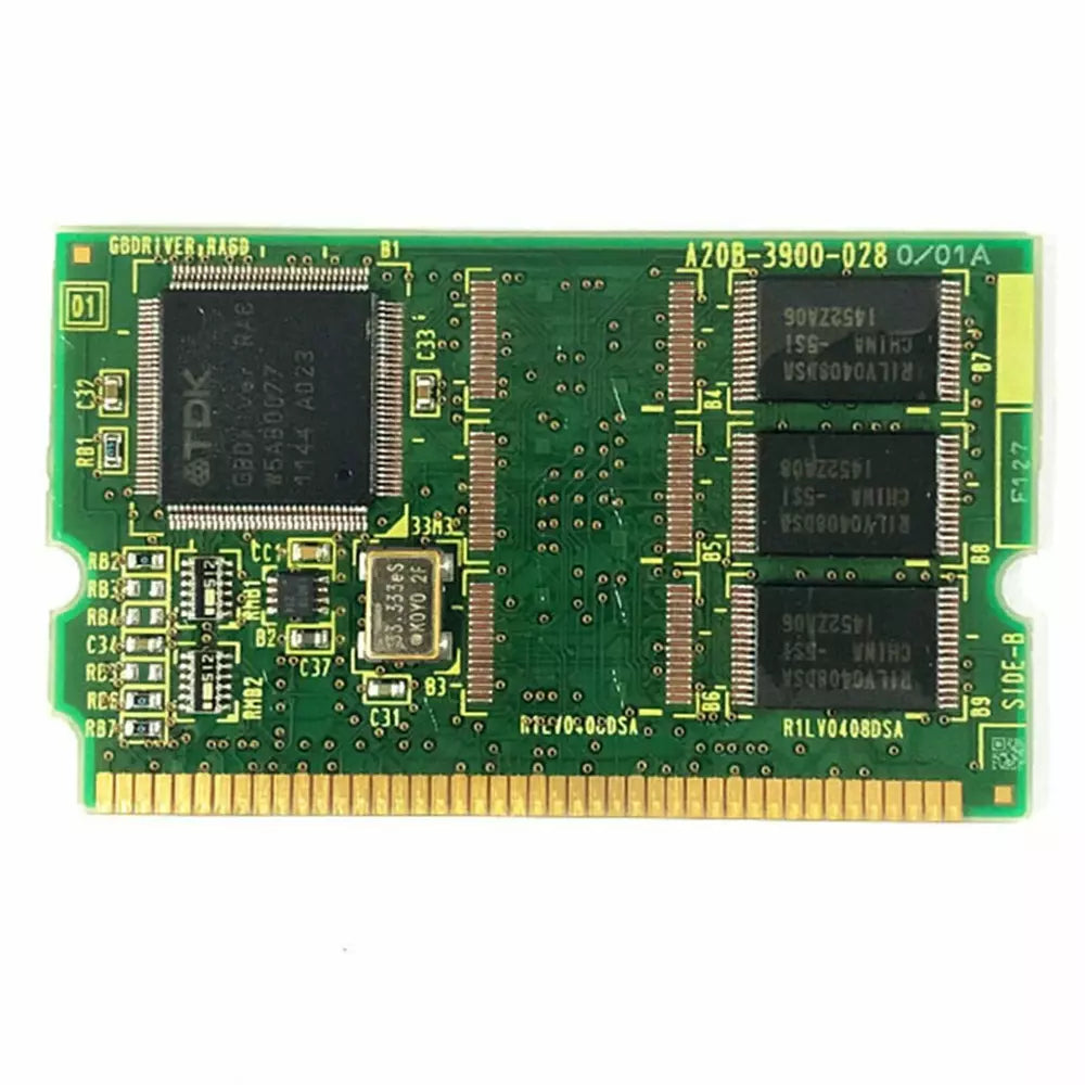 FANUC A20B-3900-0280 circuit board with TDK and other components, green PCB