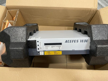 B&R ACOPOS 1090 servo drive in protective packaging, industrial automation part