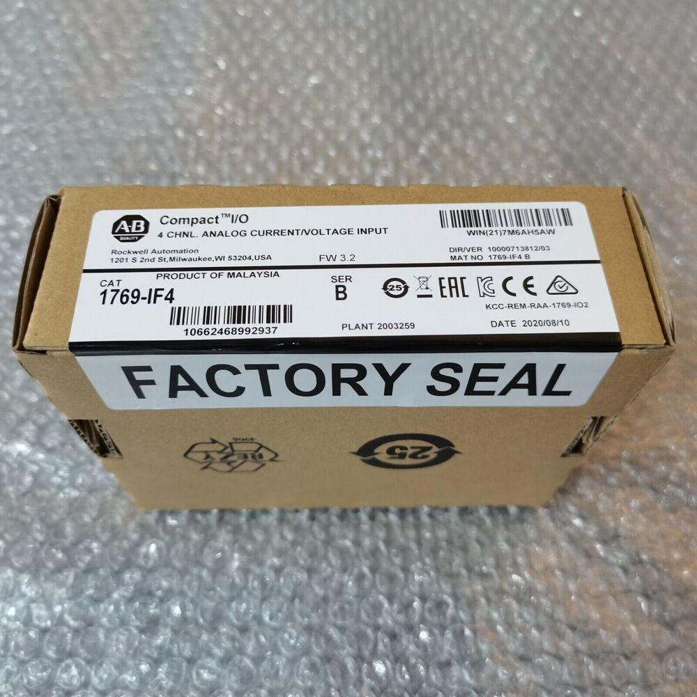 New Factory Sealed AB 1769-IF4 B CompactLogix 4CH Analog Input Module ！