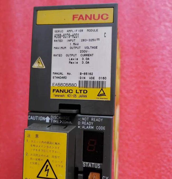 FANUC A06B-6079-H201 Servo Amplifier Module, industrial automation part, with specifications.