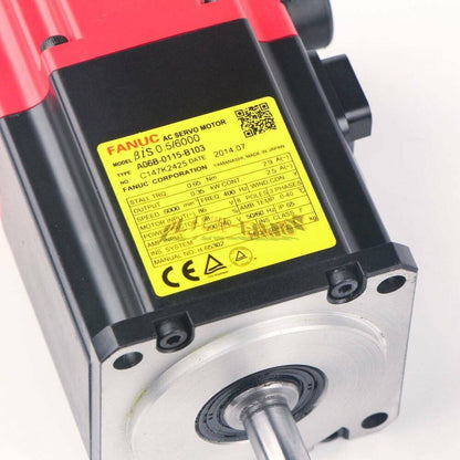 FANUC A06B-0115-B103 AC Servo Motor, new industrial automation part, black and red housing, with label