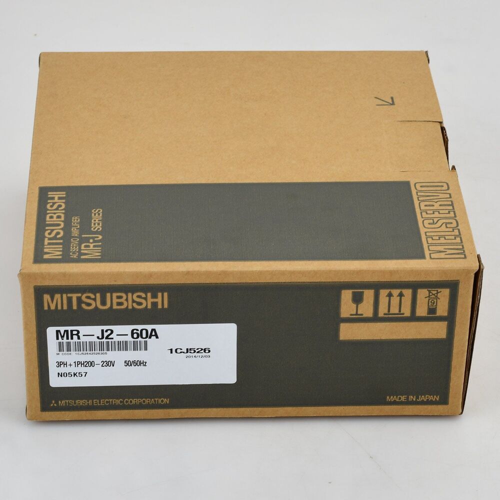 Mitsubishi MR-J2-60A Servo Drive in Box. New servo motor for industrial automation.