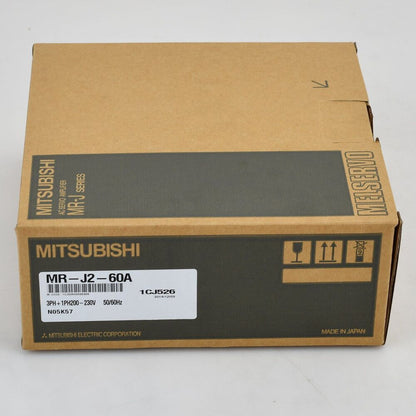 Mitsubishi MR-J2-60A Servo Drive in Box. New servo motor for industrial automation.