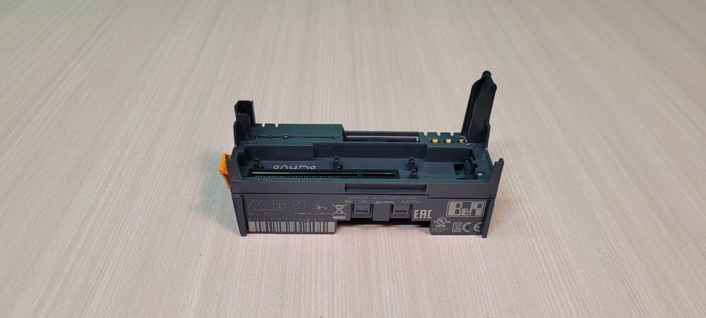 B&R X20BB80 Bus Module, industrial automation part. New in box, Made in Austria, with the text of "X20 BB 80".