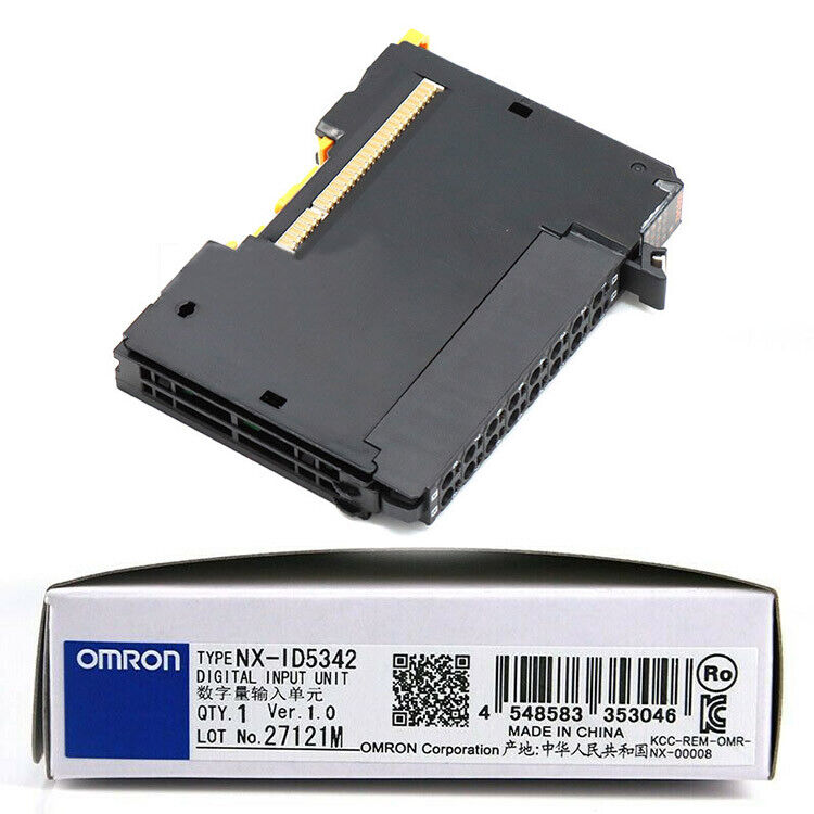 Omron NX-ID5342 Digital Input Unit, industrial processor, black and gray, QTY 1, Made in China, US stock