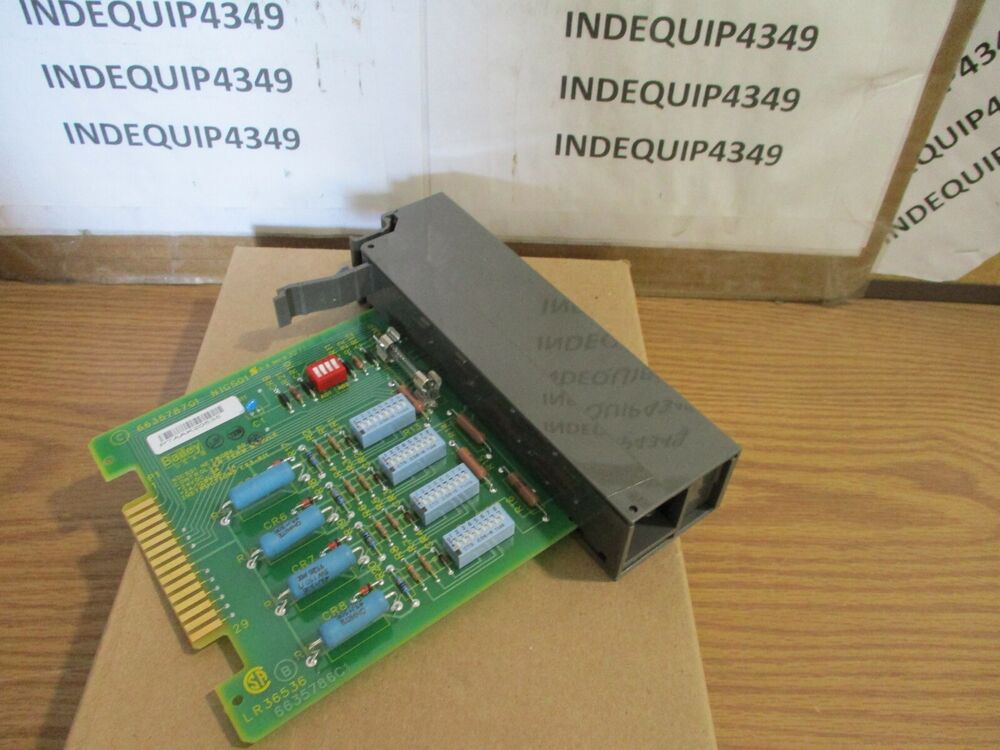 ABB NICS01 PLC module, Bailey circuit board with connectors, featuring various electronic components, INDEQUIP4349