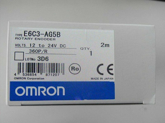 Omron E6C3-AG5B Rotary Encoder, 360P/R, 12-24V DC, New, Made in Japan
