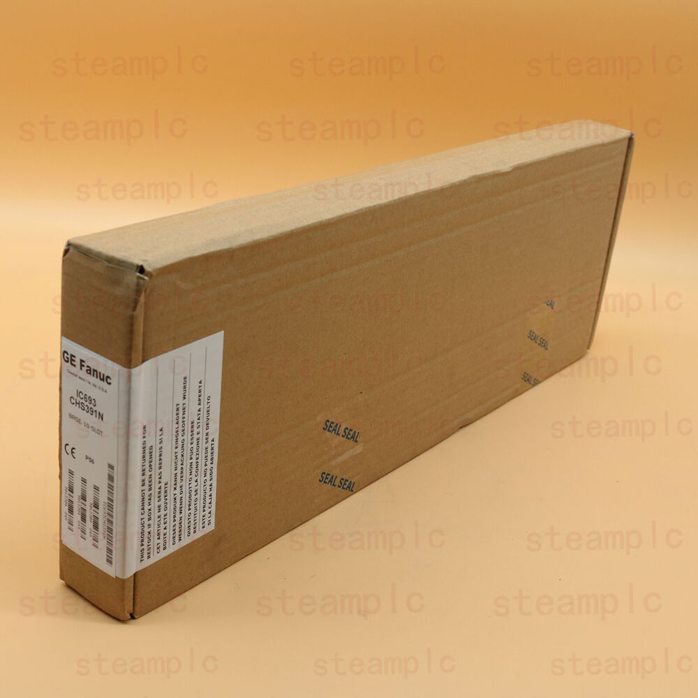 GE Fanuc IC693 CHS391N rack backplane box. New industrial automation part, sealed.
