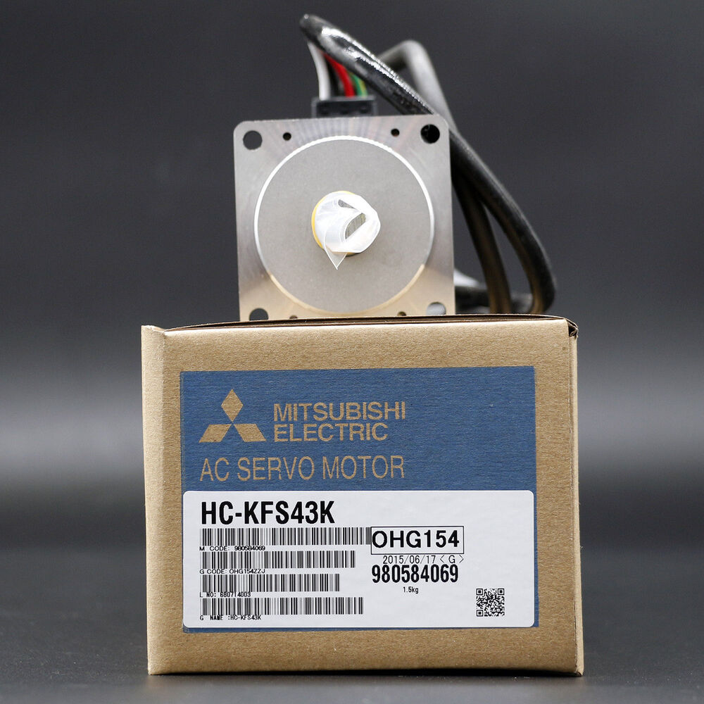 Mitsubishi HC-KFS43K AC Servo Motor, new in box. Industrial automation part, motor control.