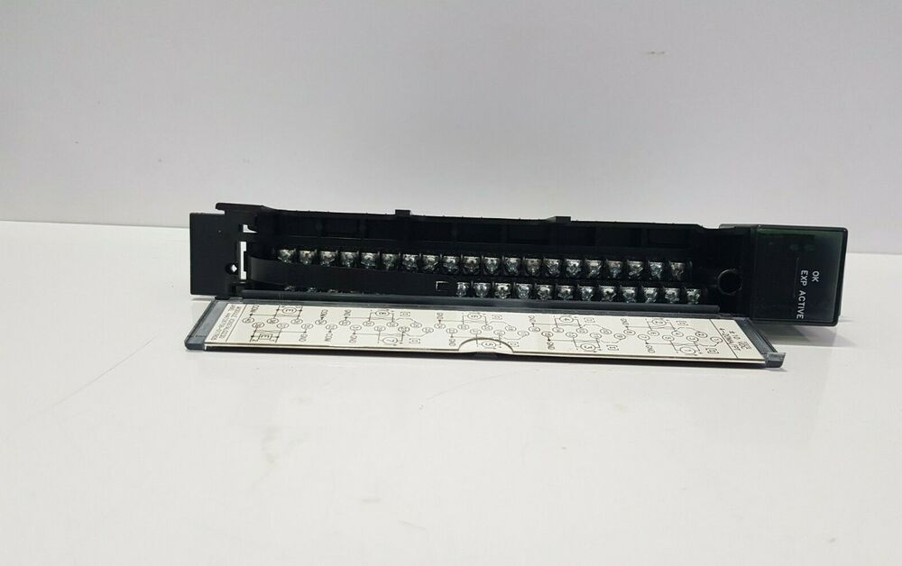 FANUC IC697ALG230 F Analog Input Module, black PLC component with wiring diagram, OK EXP ACTIVE
