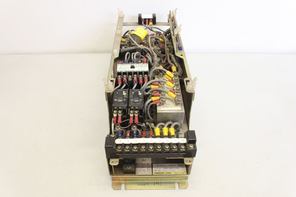 FANUC A06B-6050-H104 Velocity Control Unit, industrial automation spare part with wiring and components, Made in Japan
