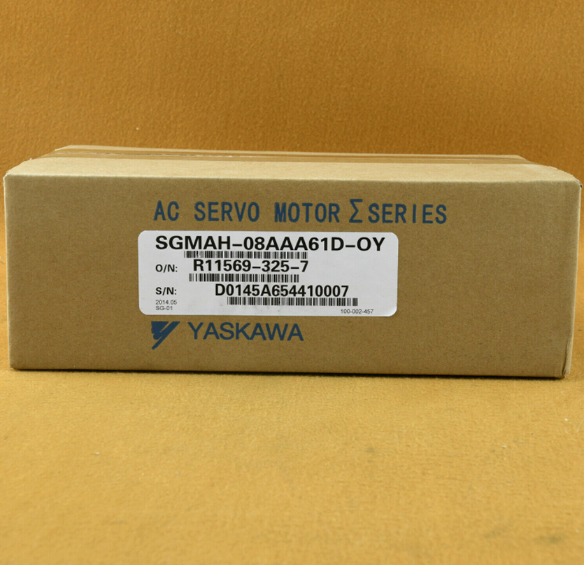 YASKAWA SGMAH-08AAA61D-OY Servo Motor in Box. AC Servo Motor Σ Series. Industrial Automation Part
