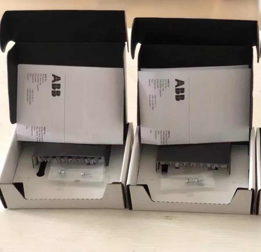 ABB RDCO-02C OPTION/SP KIT module in boxes. PLC modules for industrial automation.