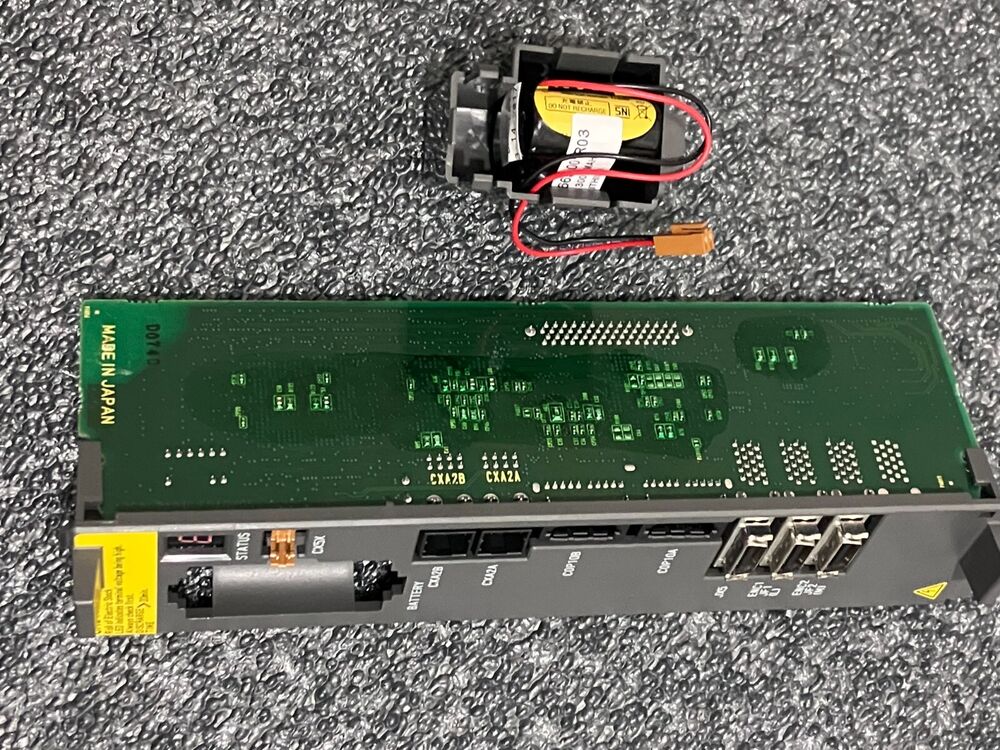 FANUC A20B-2101-0041 servo motor drive control board, Made in Japan, with connectors and a battery