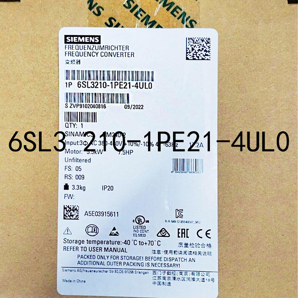 PLC | Siemens | 6SL3210-1PE21-4UL0 6SL3 210-1PE21-4UL0 SINAMICS POWER MODULE PM240-2