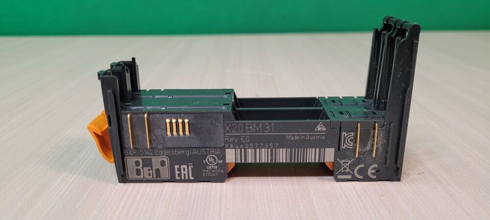 B&R X20 BM 31 Backplane Module, industrial automation component, Made in Austria.