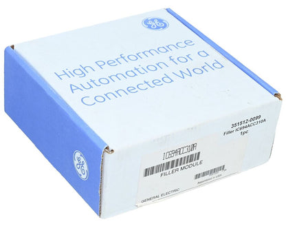 GE IC694ACC310A Filler Module for industrial automation. New GE product.