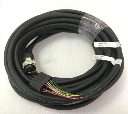 FANUC A660-2007-T364#L10R53A 10M Teach Pendant Cable, coiled black cable with connectors