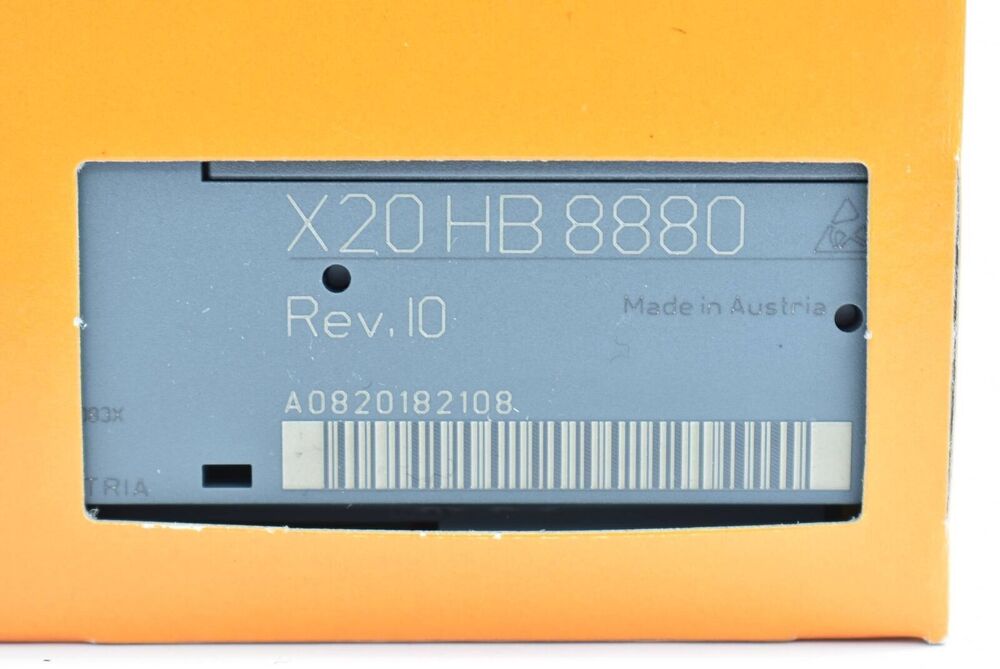 B&R X20HB8880 PLC module, Rev.10, Made in Austria, in orange box, industrial automation part