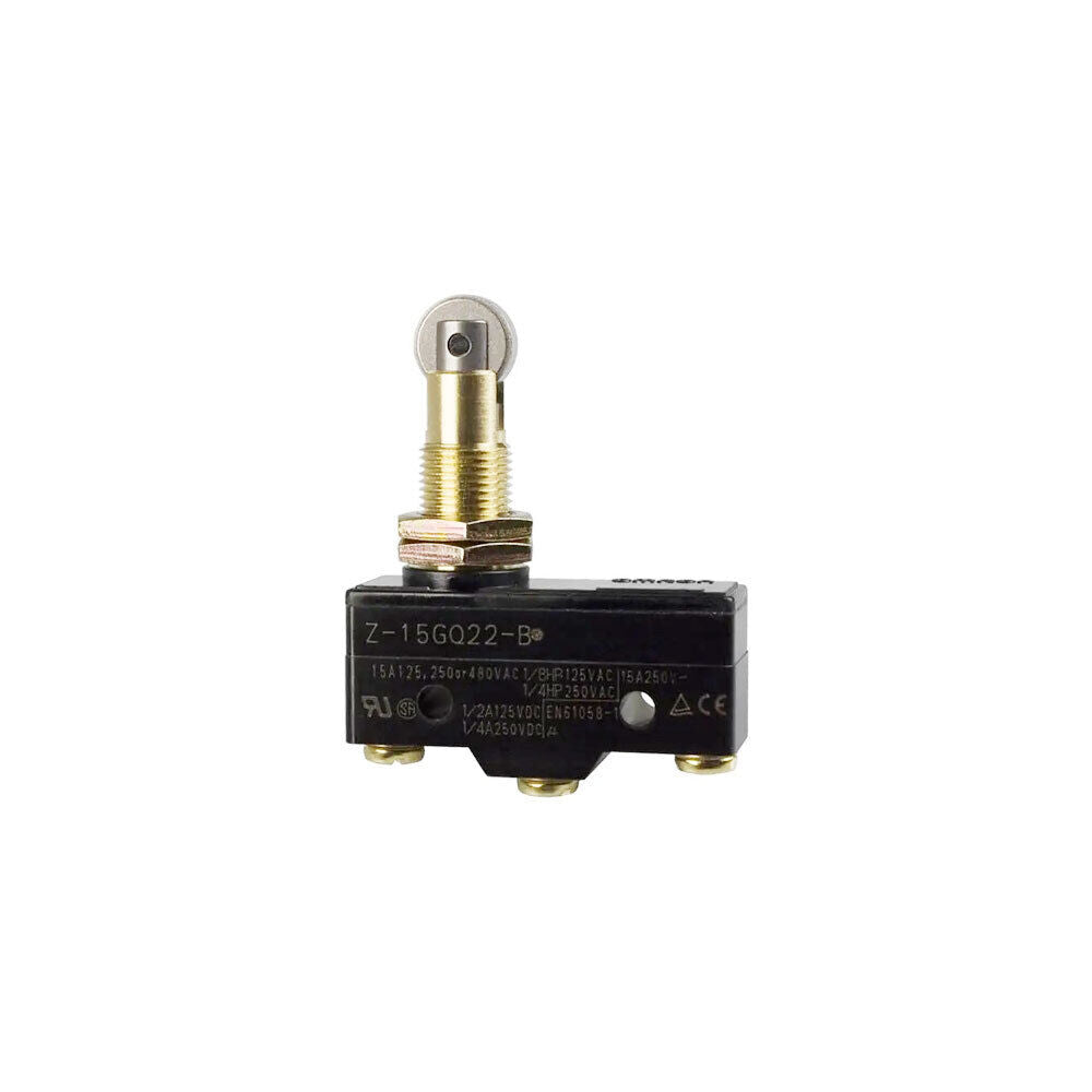 Omron Z-15GQ22-B Microswitch Limit Switch with roller lever, electrical component for industrial automation.