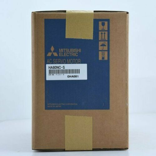 Mitsubishi HA80NC-S AC Servo Motor box, industrial automation part, Made in Japan.