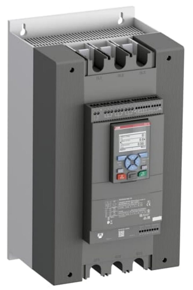 ABB PSTX250-600-70 soft starter, industrial automation part, PLC component, gray and white