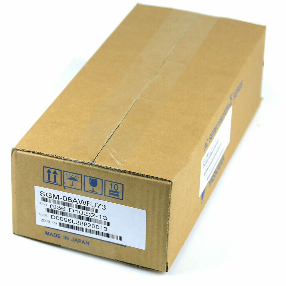 YASKAWA SGM-08AWFJ73 AC Servo Motor in original packaging, New In Box, made in Japan.
