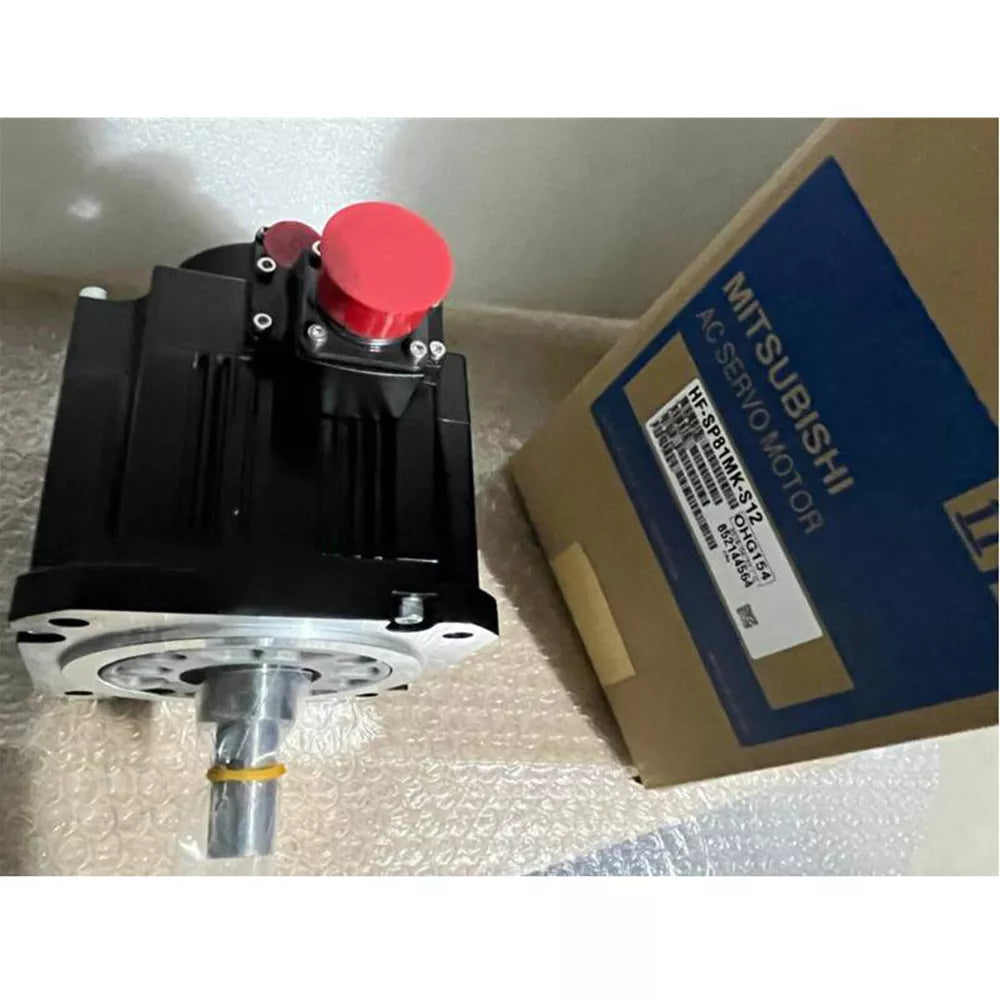 Mitsubishi HF-SP81MK-S12 Servo Motor, black with red cap, packaged