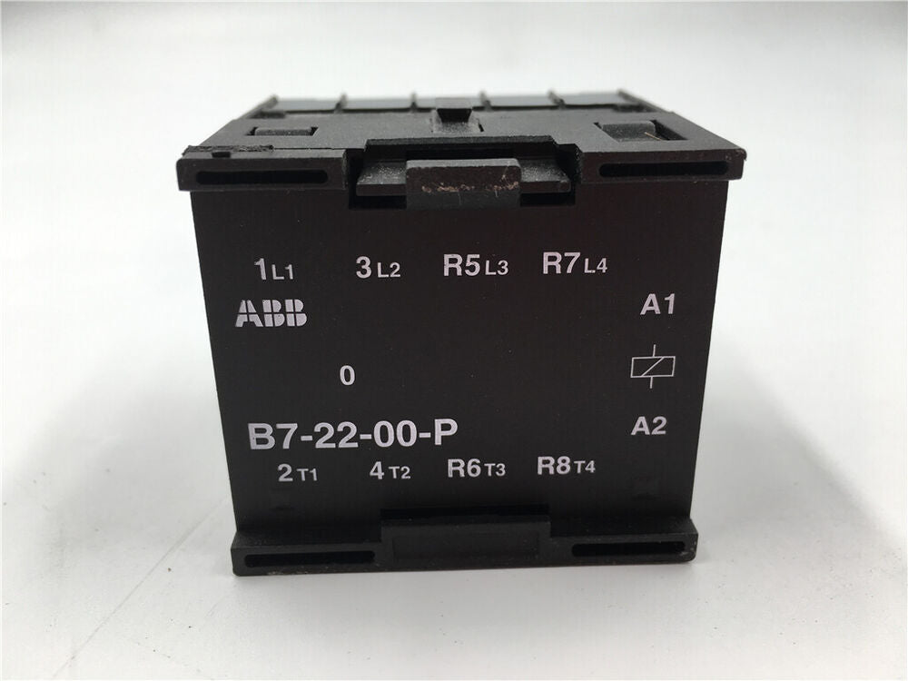 ABB B7-22-00-P AC Contactor, black industrial automation component with terminal markings, front view