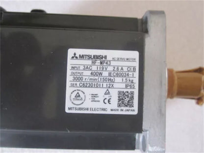 Mitsubishi HF-MP43 AC Servo Motor, industrial automation part, 400W, 3000 r/min, IP65, Made in Japan
