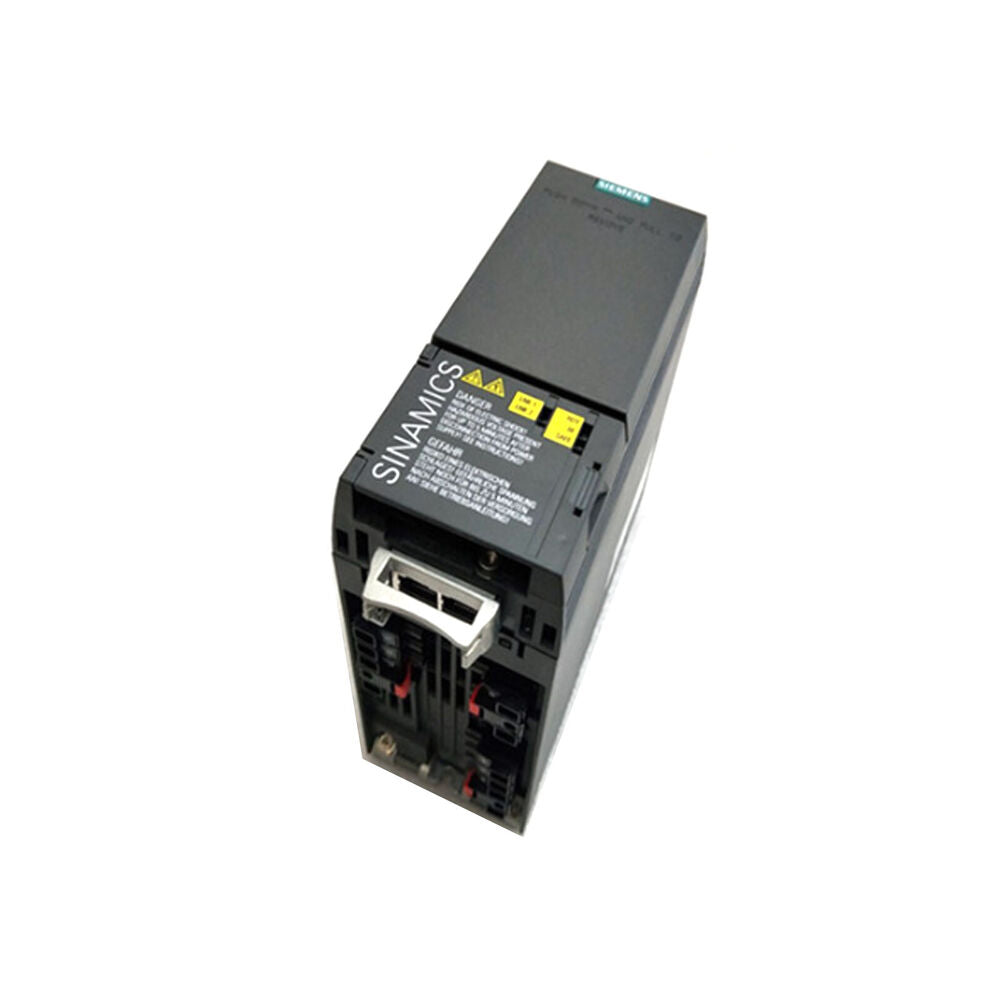 Siemens SINAMICS G120C PLC module, industrial automation part with safety warnings, PLC module