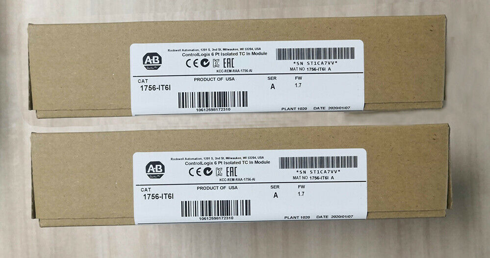 New Factory Sealed AB 1756-IT6I ControlLogix 6 Point Isolated Input Module !AB