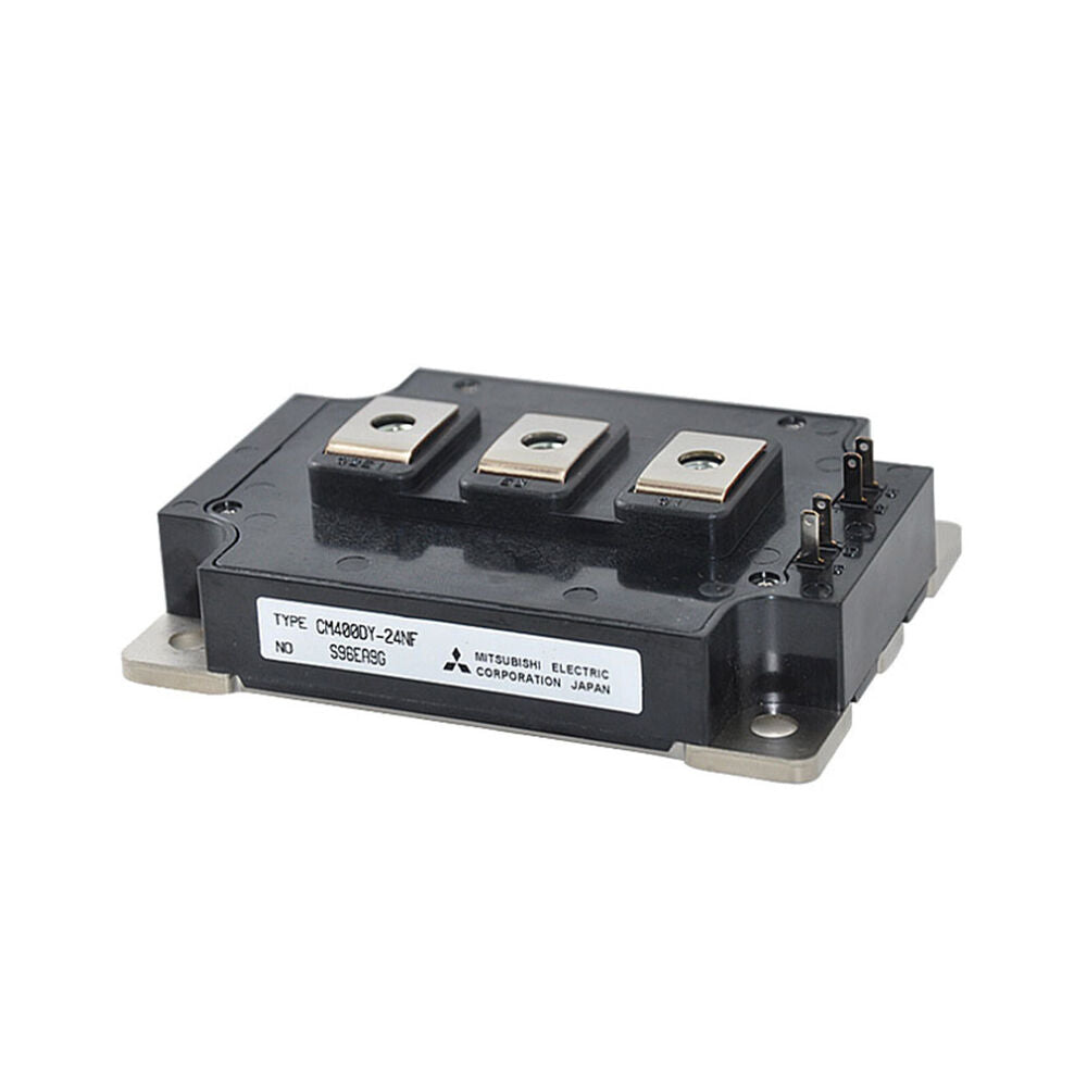 Mitsubishi CM400DY-24NF PLC Module Inverter, Black electronic component with metal accents, NEW