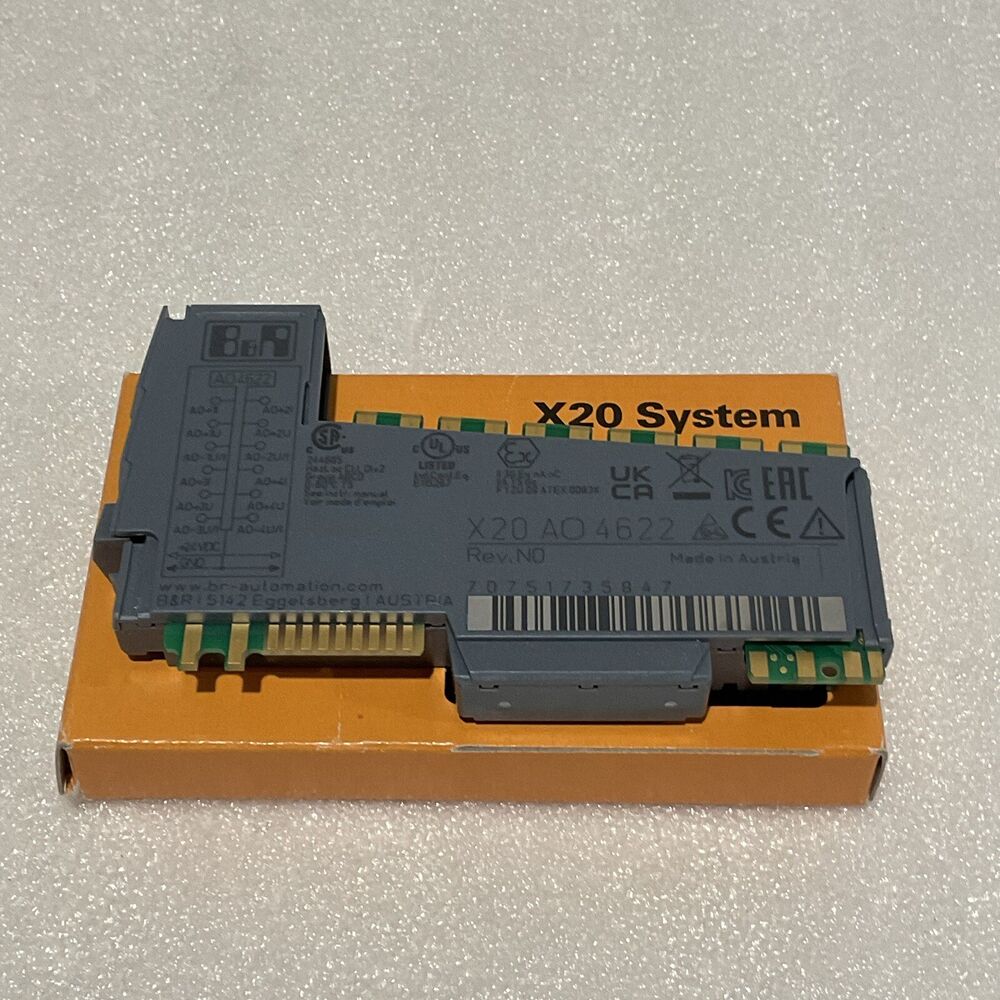 B&R X20 System Analog Input Module X20 AO 4622, industrial automation part, made in Austria, new.