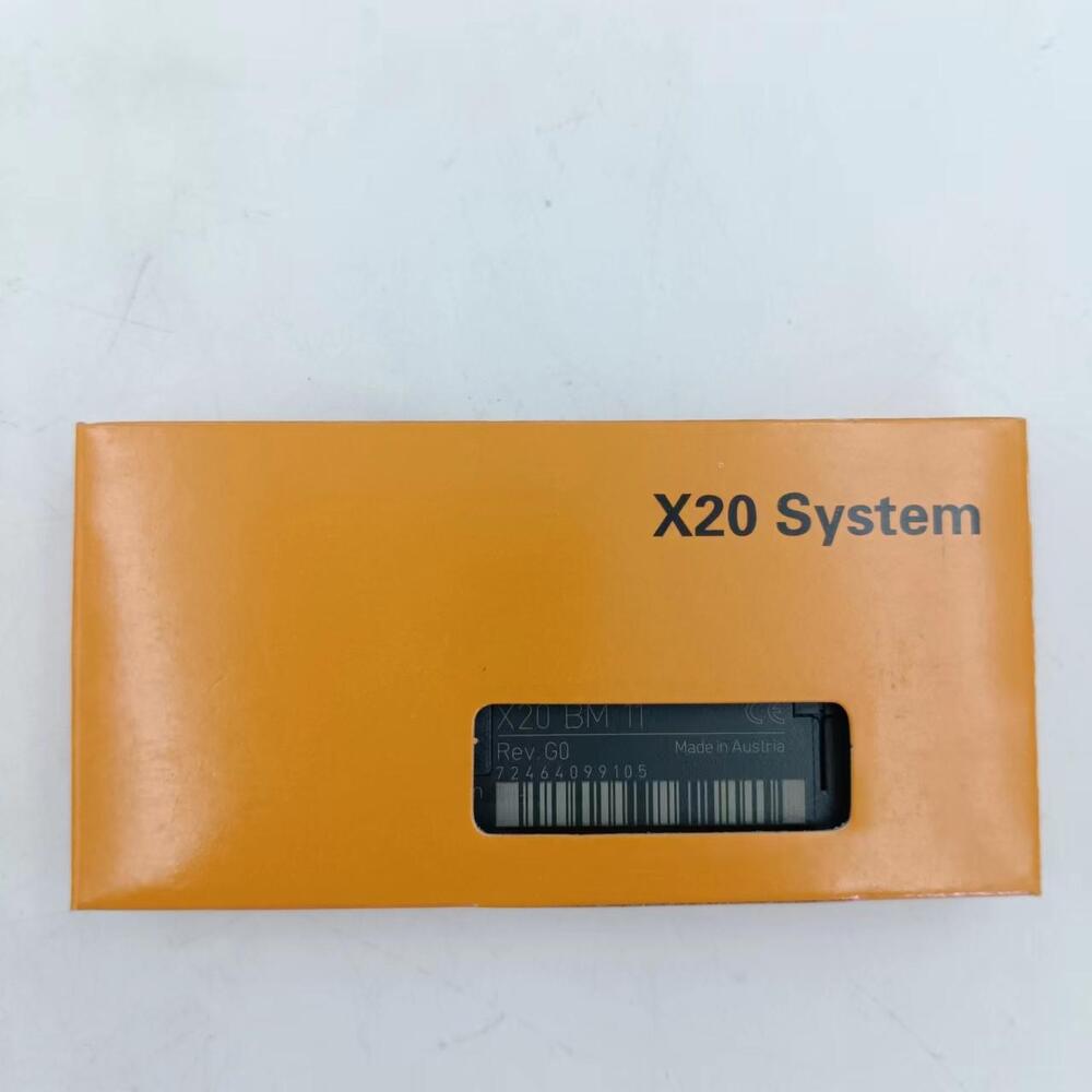 B&R X20 BM11 backplane module in orange packaging, X20 System, Made in Austria, industrial automation part.