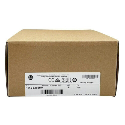 Allen-Bradley 1769-L36ERM CompactLogix Controller box, Singapore, certifications, manufacturing details.