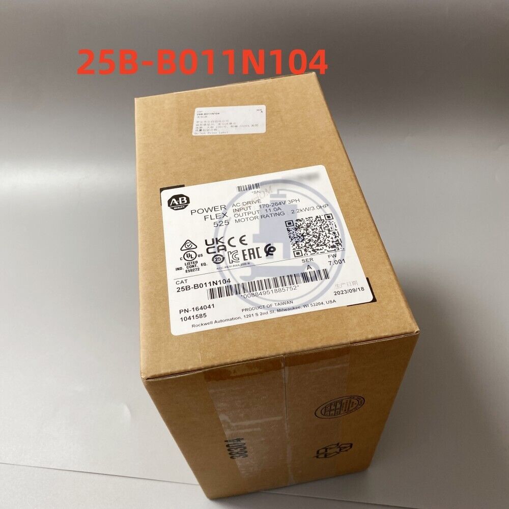 Allen-Bradley 25B-B011N104 Ser A PowerFlex 525 AC Drive 3HP New Factory Sealed