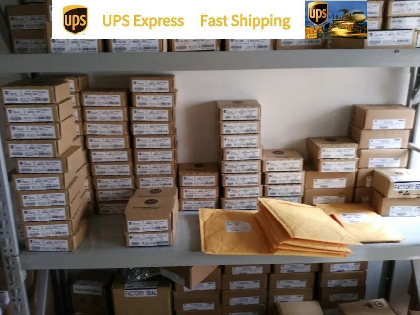 ABB ACS510 Inverter parts warehouse with UPS Express fast shipping, industrial automation equipment.