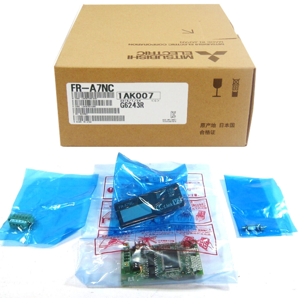 Mitsubishi FR-A7NC PLC Module for A700 & F700 Inverters, new in box with CC-Link V2 and electronic components