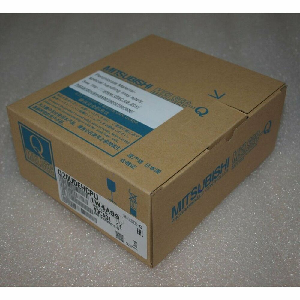 Mitsubishi Q20UDEHCPU CPU unit in box, MELSEC-Q programmable controller, new condition, expedited shipping.
