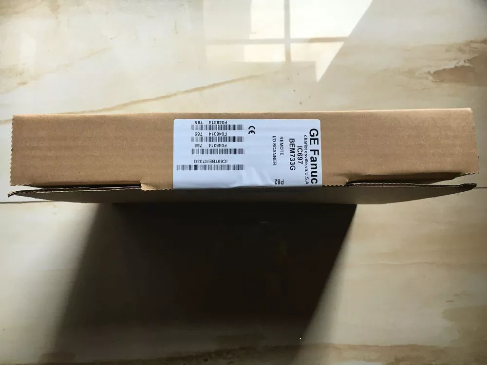 FANUC IC697BEM733G Remote I/O Scanner module in a new cardboard box. Charlotte, VA, USA.