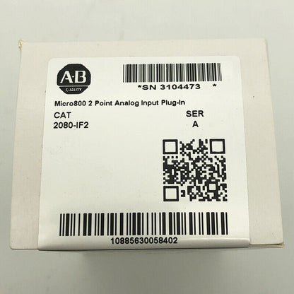 New AB 2080-IF2 Allen-Bradley Micro800 2 Point Analog Input Plug-In 2080IF2