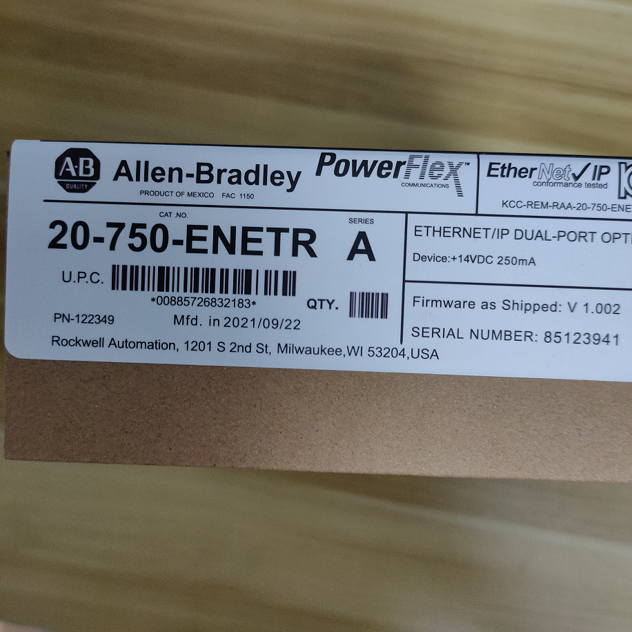 Factory Sealed Allen-Bradley 20-750-ENETR 750 2-P ENet/IP Module US NEW IN BOX