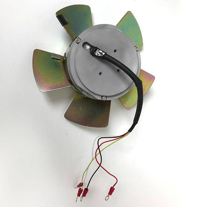 FANUC A90L-0001-0317/F cooling fan for FANUC spindle motor, featuring metal blades and wiring.
