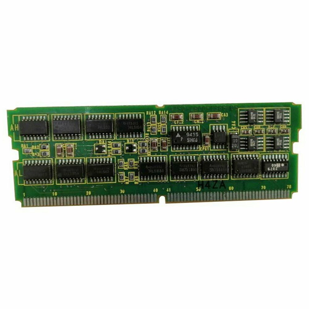FANUC A20B-2900-0380 PLC circuit board, green PCB with integrated components, industrial automation part.