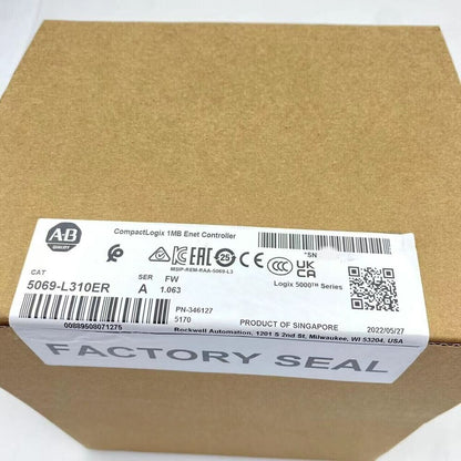 Allen-Bradley 5069-L310ER CompactLogix 1MB Enet Controller, Factory Sealed, Product of Singapore.