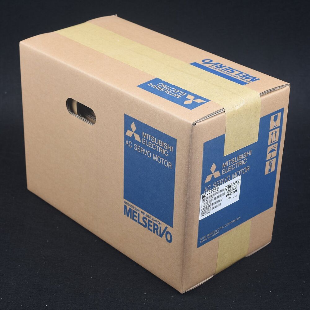 Mitsubishi HC-SFS52 AC Servo Motor in box, product packaging, Melservo series