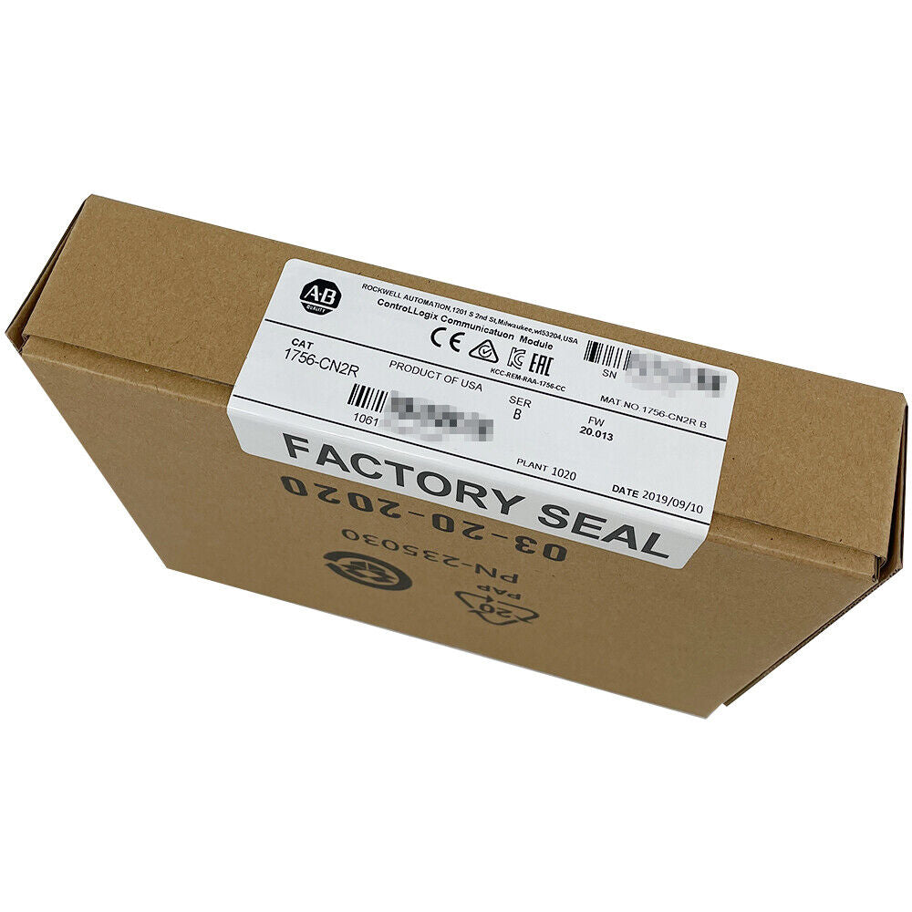 Allen-Bradley 1756-CN2R Series B ControlLogix Comm Module, Factory Sealed, USA, date 2019/09/10