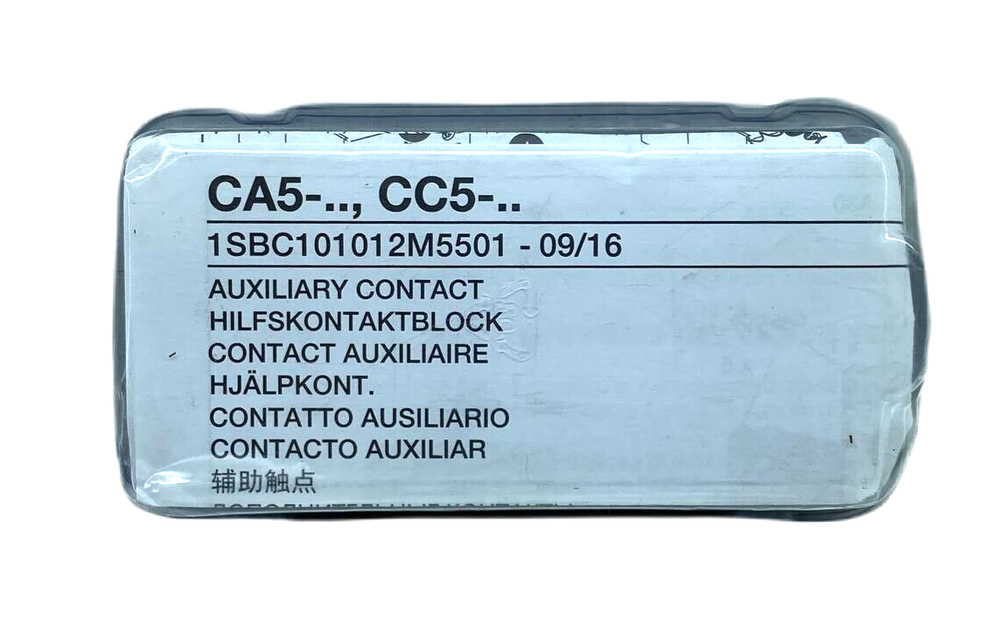 ABB CA5-.., CC5-.. Auxiliary Contact Block PLC Module, 1SBC101012M5501 - 09/16, Industrial Automation Part