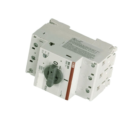 ABB MS325 motor circuit breaker, white housing with gray handle, 12.5-16A, 690V, industrial automation part